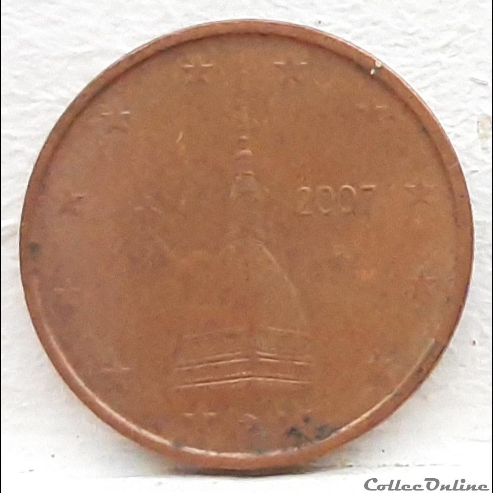 Italie - 2007 - 2 cents monnaie euro italie 2007 2 cents