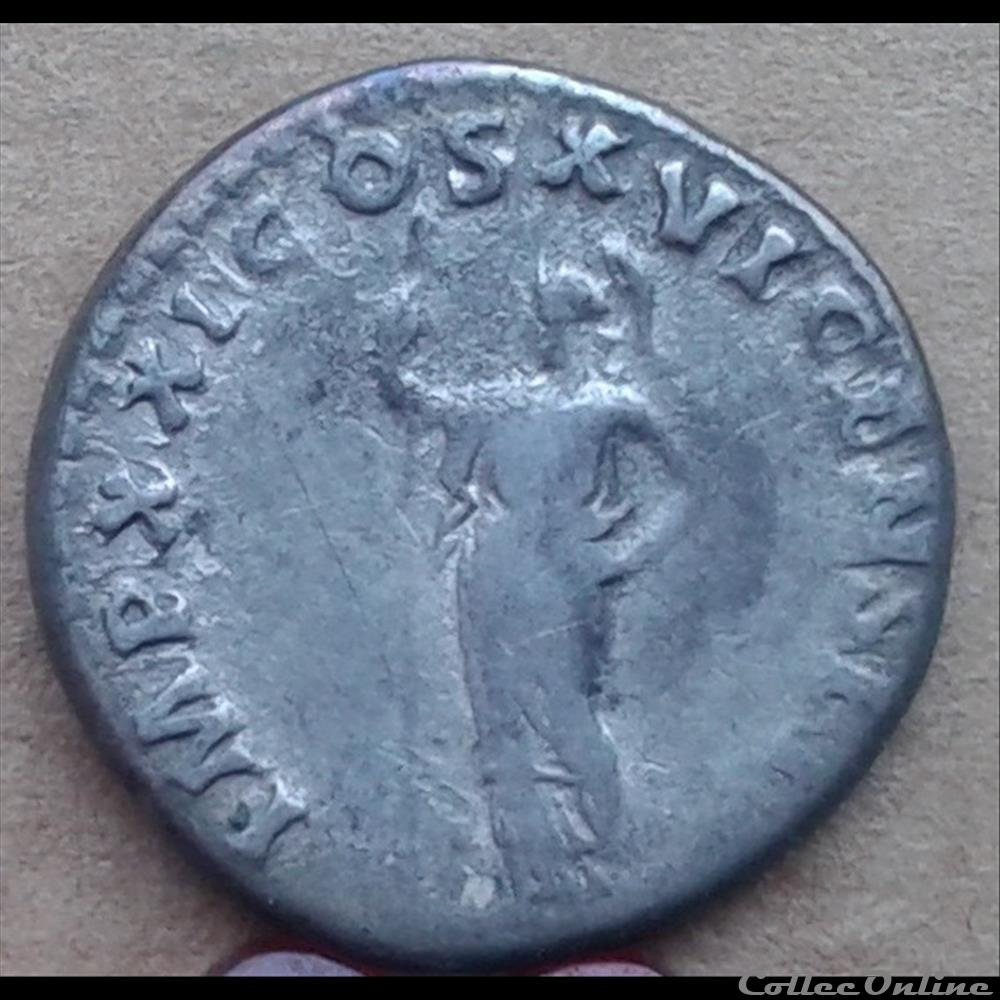 Domitien - denier - minerve - 92 monnaie antique romaine domitien denier minerve 92
