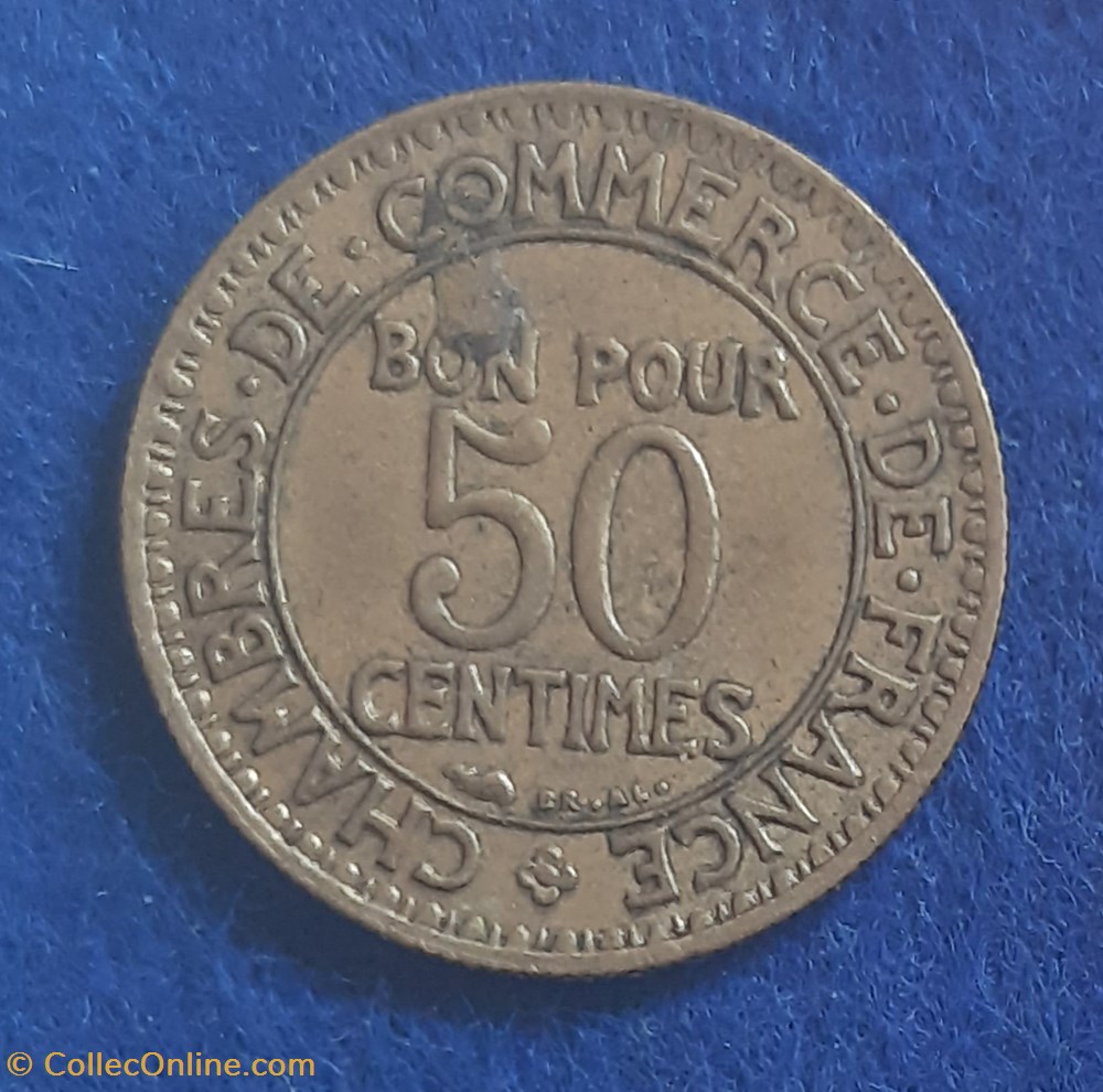 1922 - 50 centimes monnaies monde france 1922 50 centimes