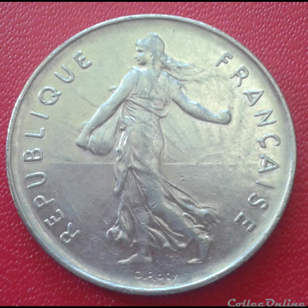monnaies monde france 1990 5 francs