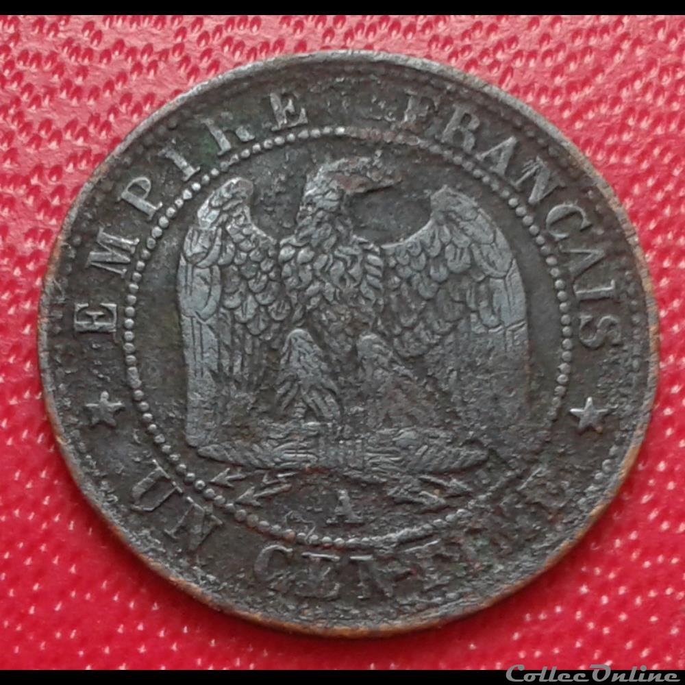 1862 A - 1 centime monnaies france modernes 1862 a 1 centime