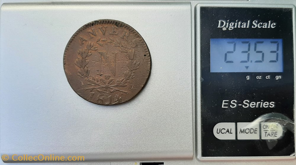 1814 W - 10 cent 4 monnaies france a modernes 1814 w 10 cent
