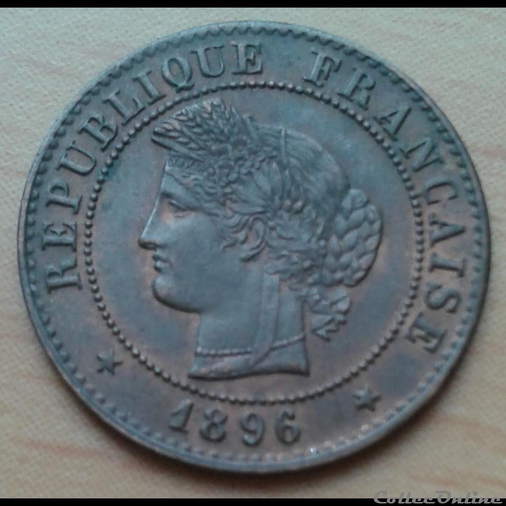 1896 A - 1 centime monnaies france modernes 1896 a 1 centime