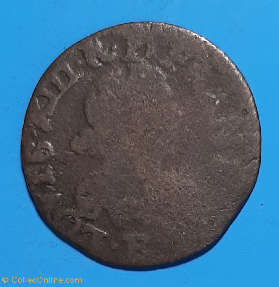 1639 E - Double tournois monnaie 1639 e double tournois