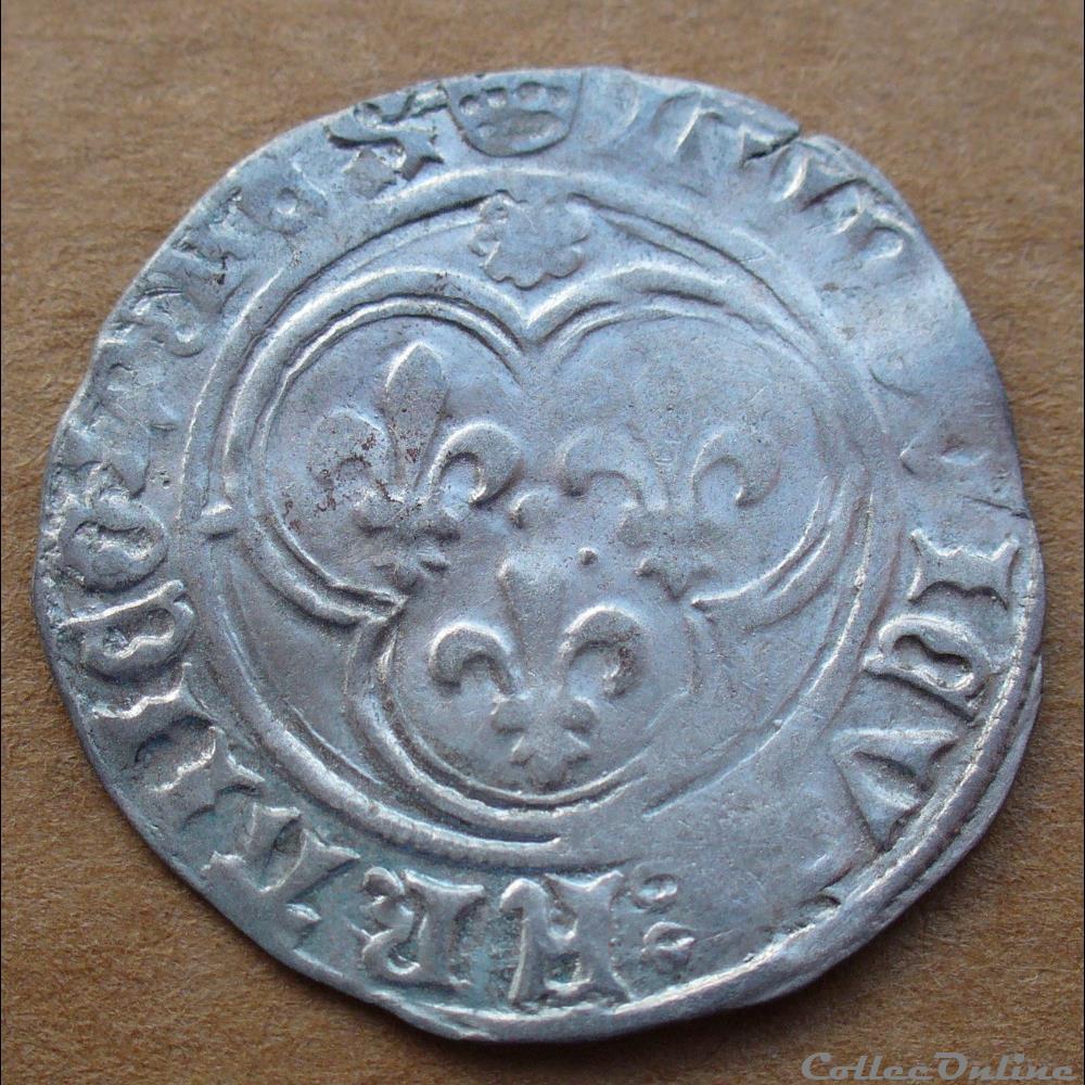 monnaies europe medievale france royales 1475 blanc au soleil