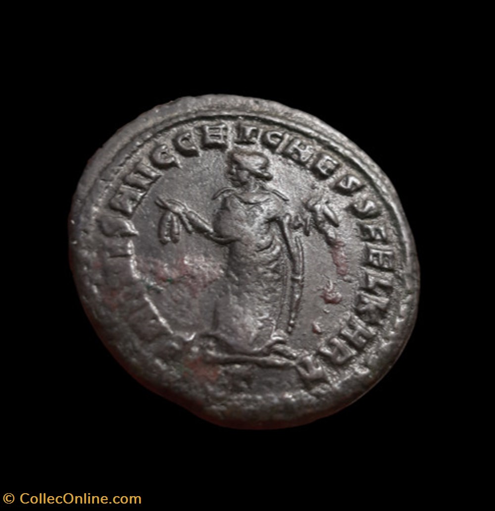 284/337 - LA TETRARCHIE - CONSTANCE CHLORE - FOLLIS monnaies antiques romaines imperiales republicaines 284 337 la tetrarchie constance chlore follis