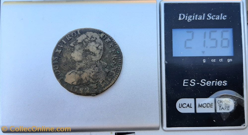 1793 W (Arras)- 2 sols françois 4 monnaies france modernes 1793 w arras 2 sols francois