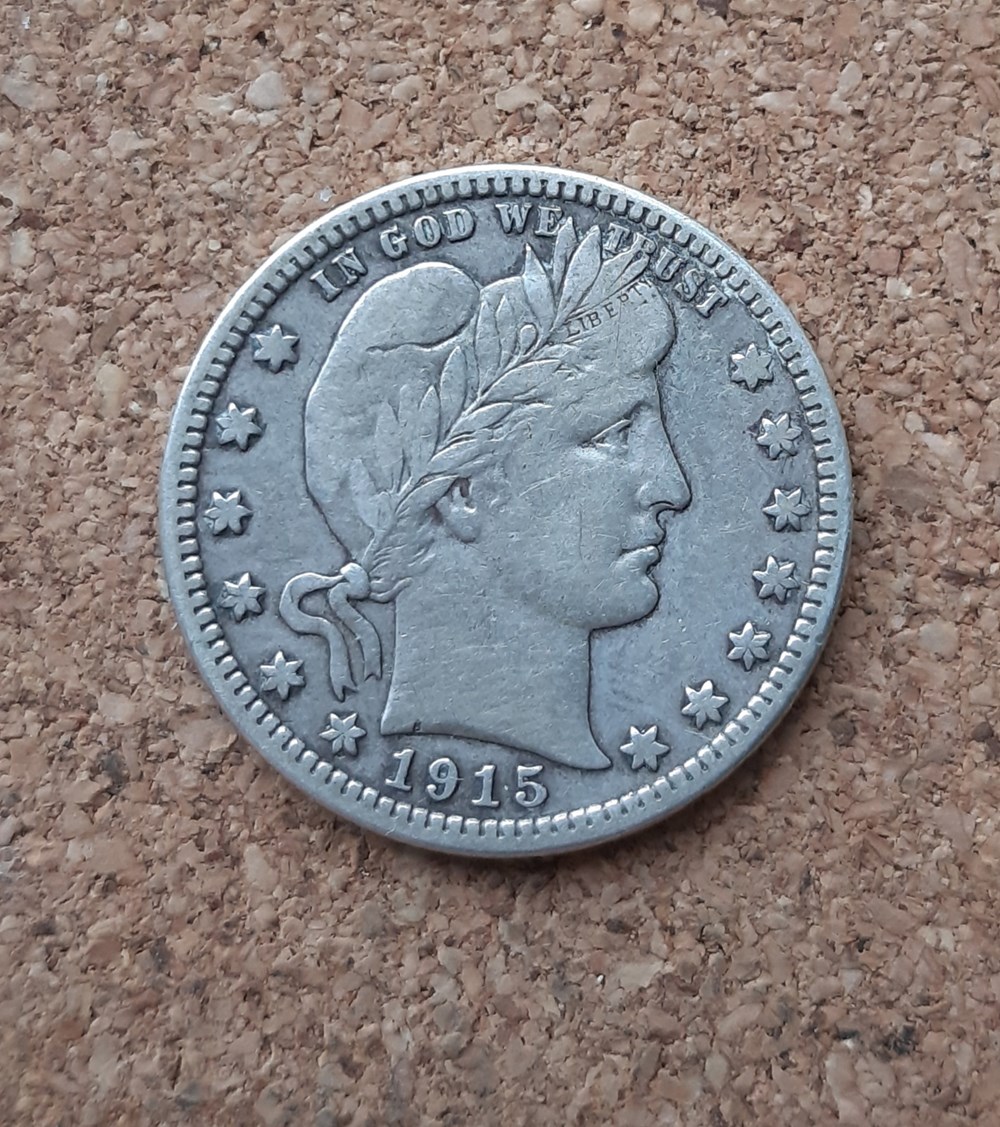 monnaies monde etats unis usa 1 4 dollar 1915 d