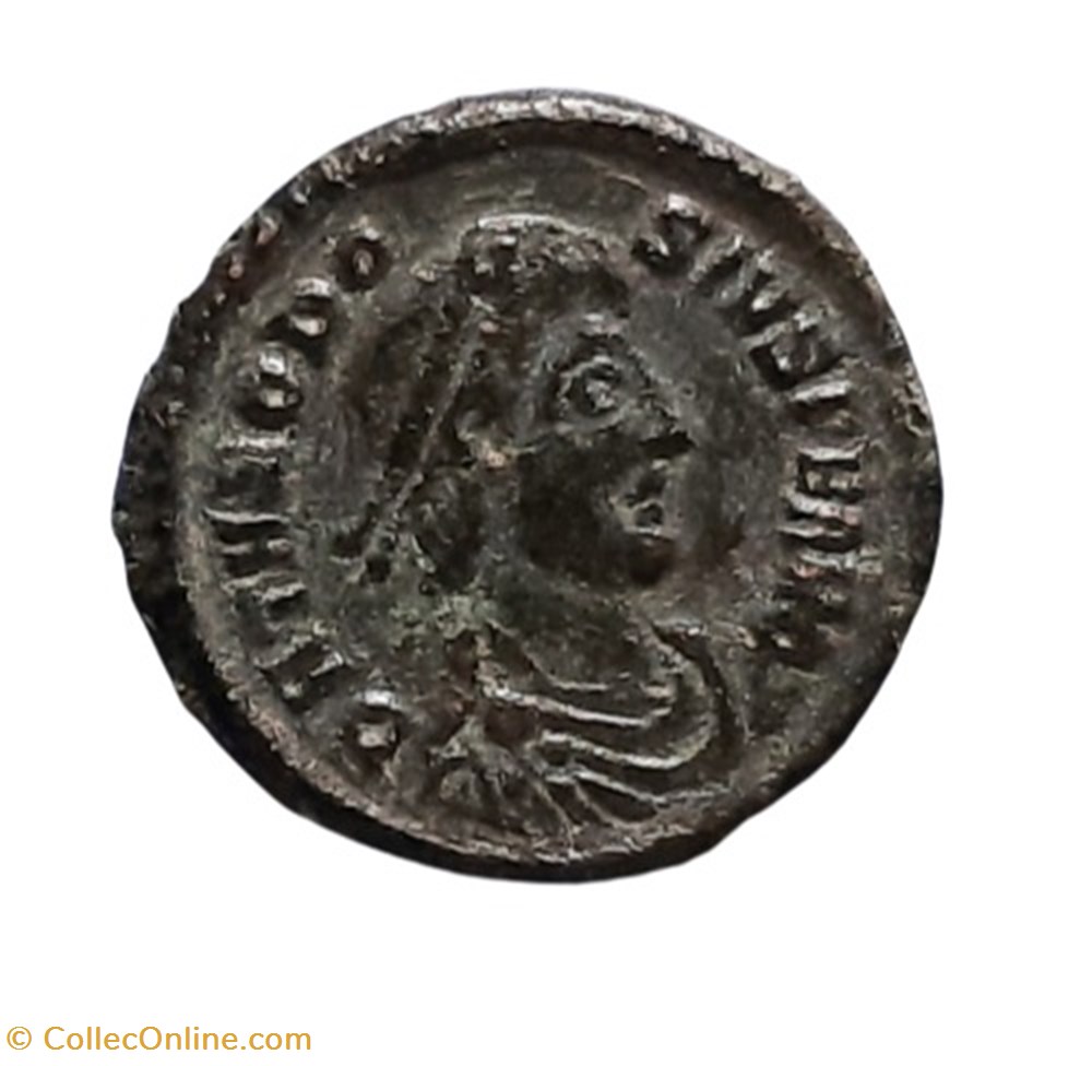 monnaies antiques a romaines imperiales et republicaines 379 395 theodose ier nummus