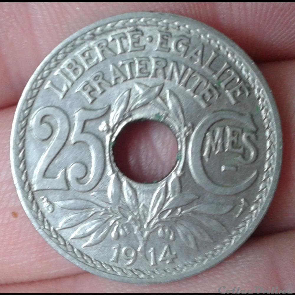 monnaies monde france 1914 25 centimes