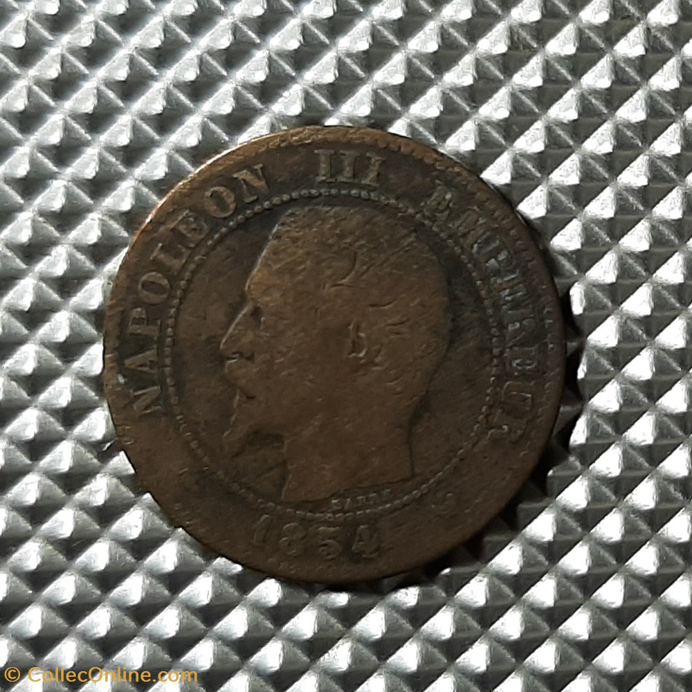 1854 W - 2 centimes monnaie france a moderne 1854 w 2 centimes