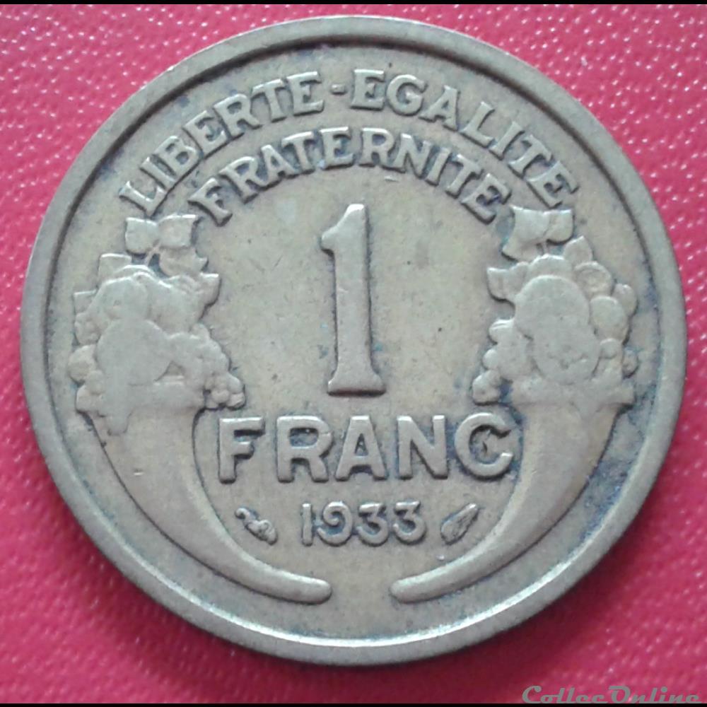 1933 - 1 franc monnaies france modernes 1933 1 franc