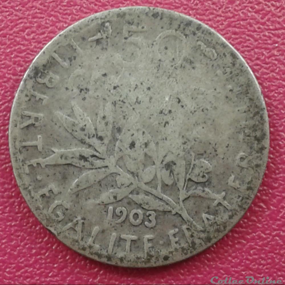 1903 - 50 centimes monnaies monde france 1903 50 centimes
