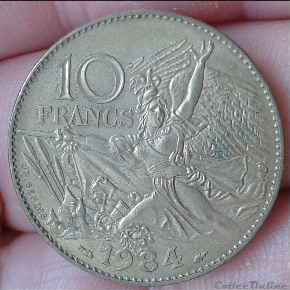 1984 - tranche A - Commémo monnaie france moderne 1984 tranche a commemo