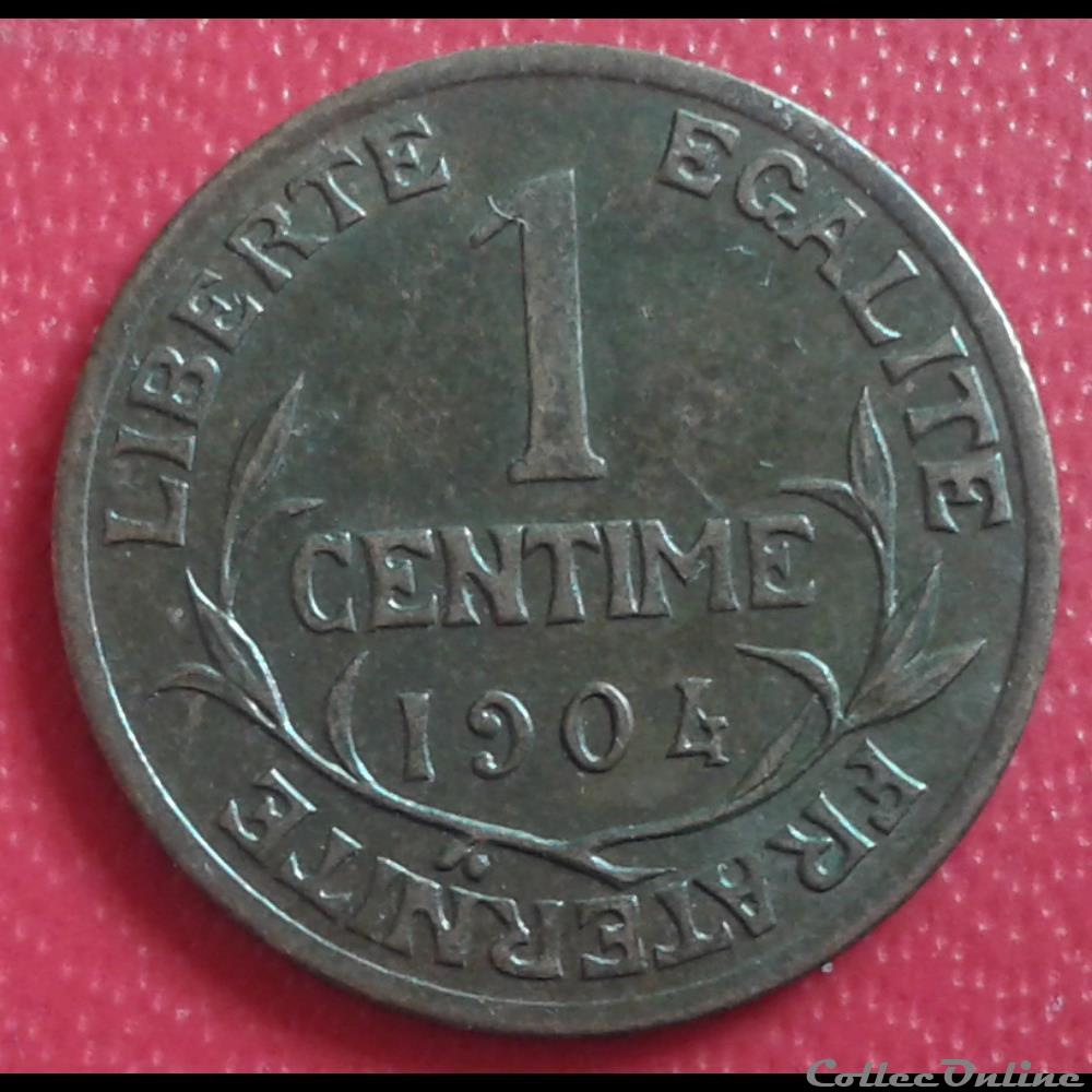 1904 - 1 centime monnaies france a modernes 1904 1 centime