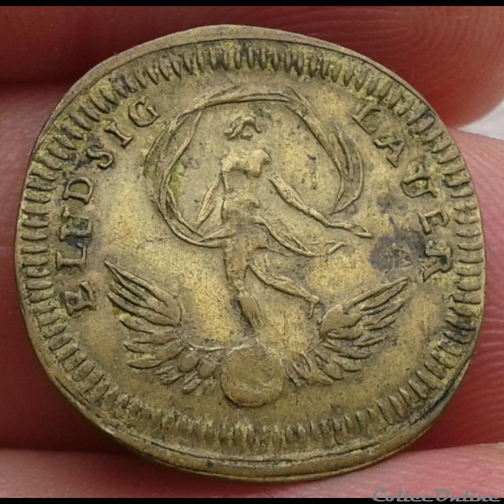 Jeton - Leopold II monnaies jeton leopold ii