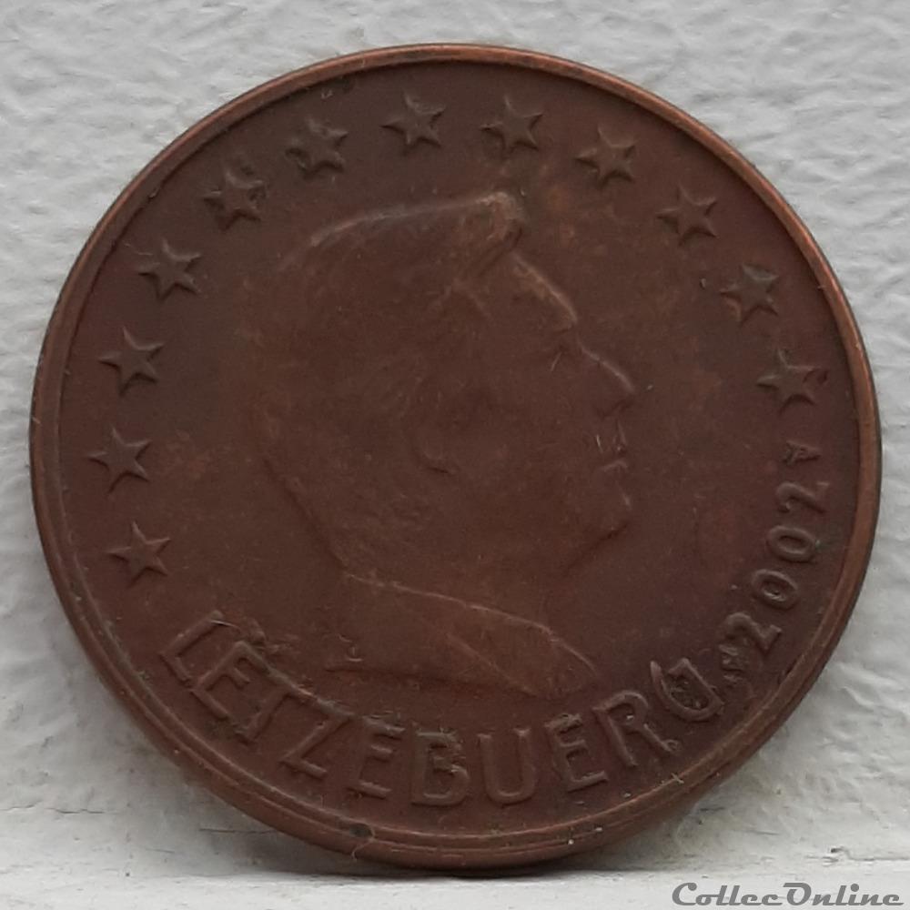 Luxembourg - 2002 - 5 cents monnaie euro a luxembourg 2002 5 cents