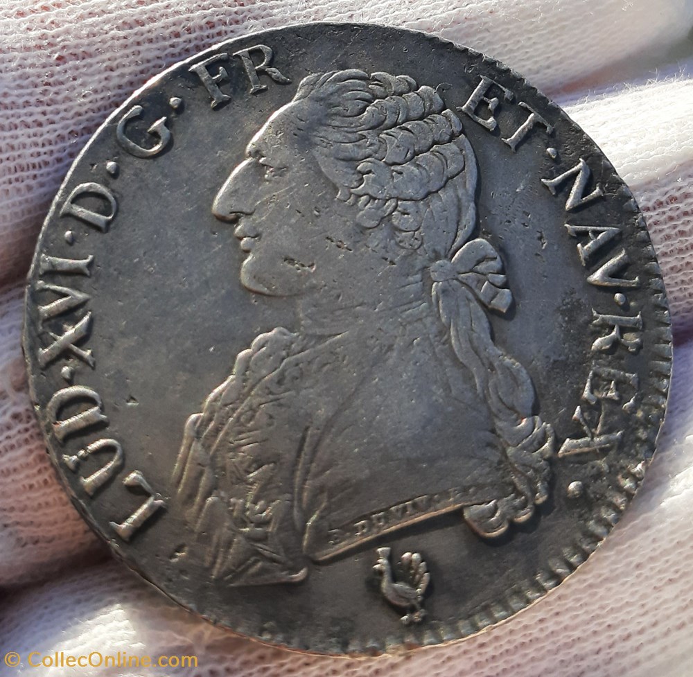 1775 - Ecu aux rameaux d'olivier 3 monnaies europe medievale france royales 1775 ecu aux rameaux olivier