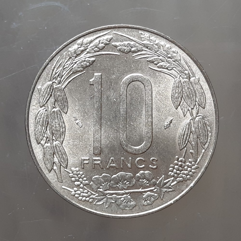 Banque des états de l’Afrique centrale – 10 francs 1983 monnaies colonies francaises banque des etats de l afrique centrale 10 francs 1983