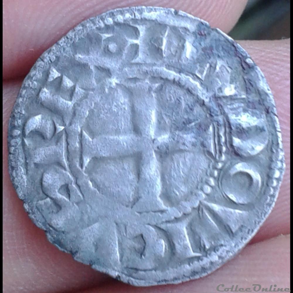 Louis VIII - denier tournois monnaie france royale louis viii denier tournois