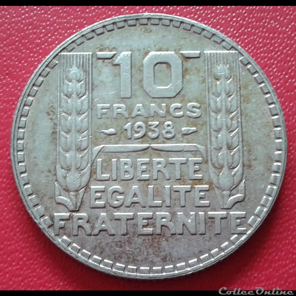1938 - 10 francs monnaies monde france 1938 10 francs