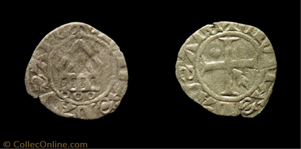Dol 34 - denier de l'Evêché de Lausanne monnaie feodale dol 34 denier de eveche de lausanne