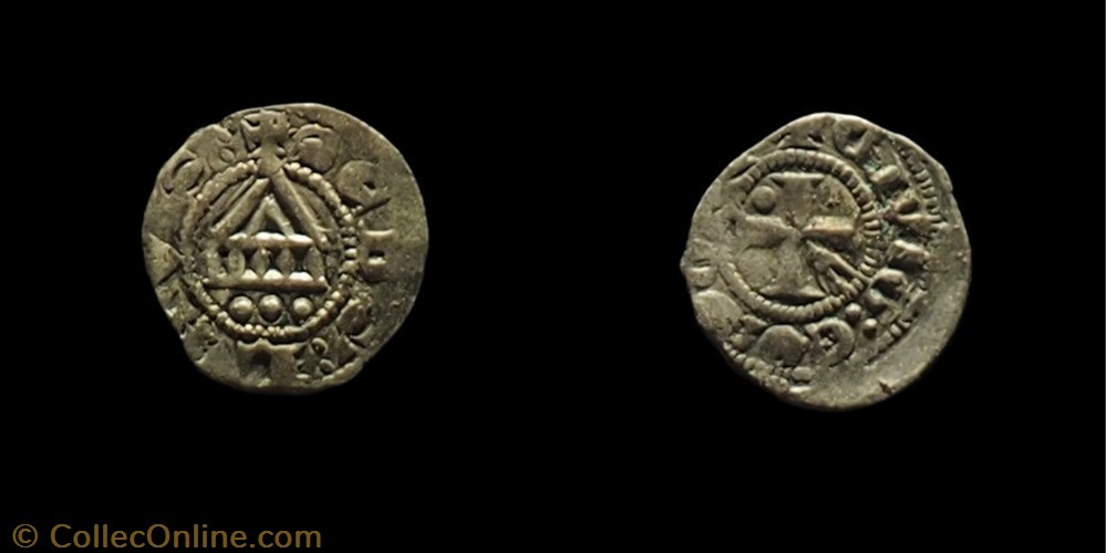 Dol 27 - obole de l'Evêché de Lausanne monnaie feodale dol 27 obole de eveche de lausanne