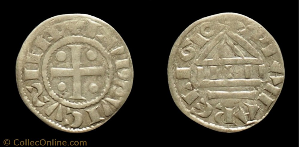 Denier de St Maurice Agaune monnaie europe medievale denier de st maurice agaune