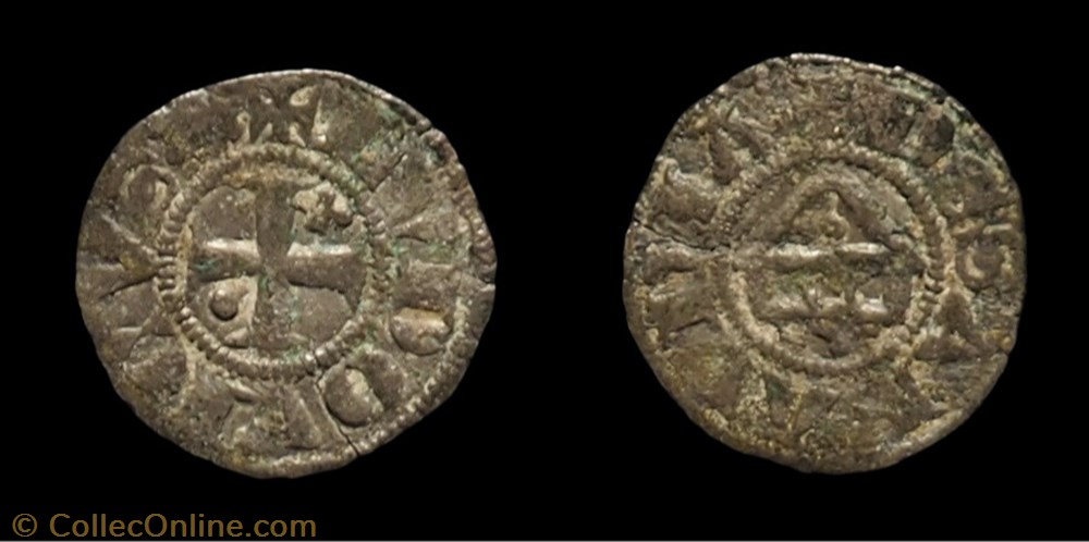 Baronie de Vaud - Louis I de Savoie - Denier de nyon monnaies europe medievale baronie de vaud louis i de savoie denier de nyon