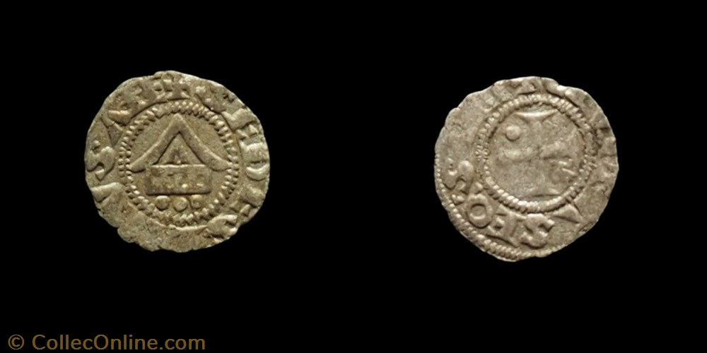 Dol 13 - obole de l'Evêché de Lausanne monnaie feodale dol 13 obole de eveche de lausanne