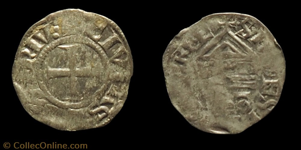 Dol 05 - denier de l'Evêché de Lausanne monnaies europe medievale dol 05 denier de eveche de lausanne