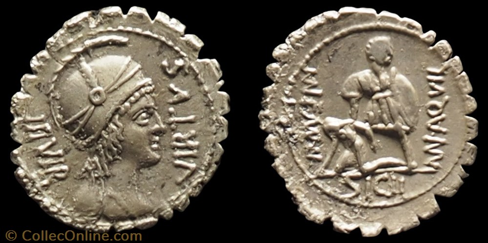 401/1 Aquillius -65 monnaie antique av jc ap romaine 401 1 aquillius 65