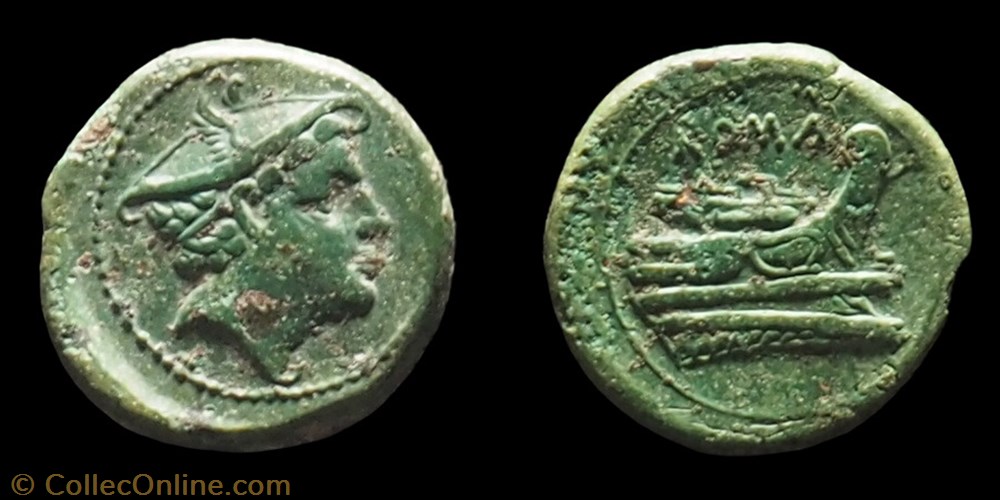 038/7Semuncia Anonyme -217 monnaie antique av jc ap romaine 038 7semuncia anonyme 217