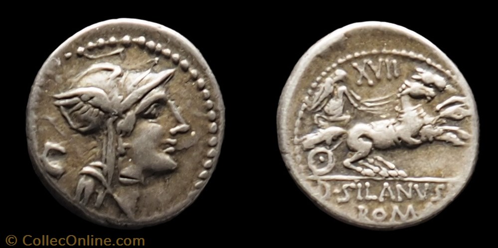 337/3 Junia -91 monnaie antique av jc ap romaine 337 3 junia 91