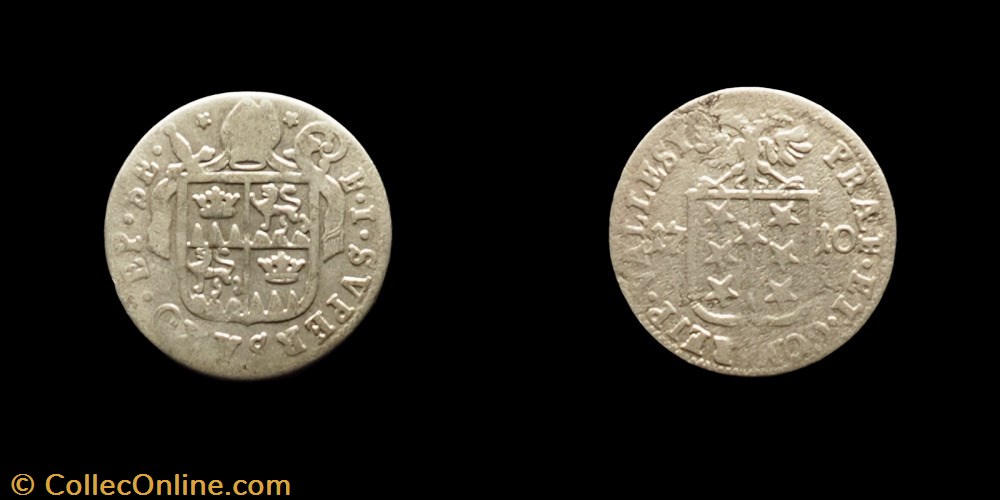 Pal 270 Var 1 - Valais - Evêché de Sion. François-Joseph Supersaxo / Batz 1710 monnaies europe medievale suisse pal 270 var 1 valais eveche de sion francois joseph supersaxo batz 1710