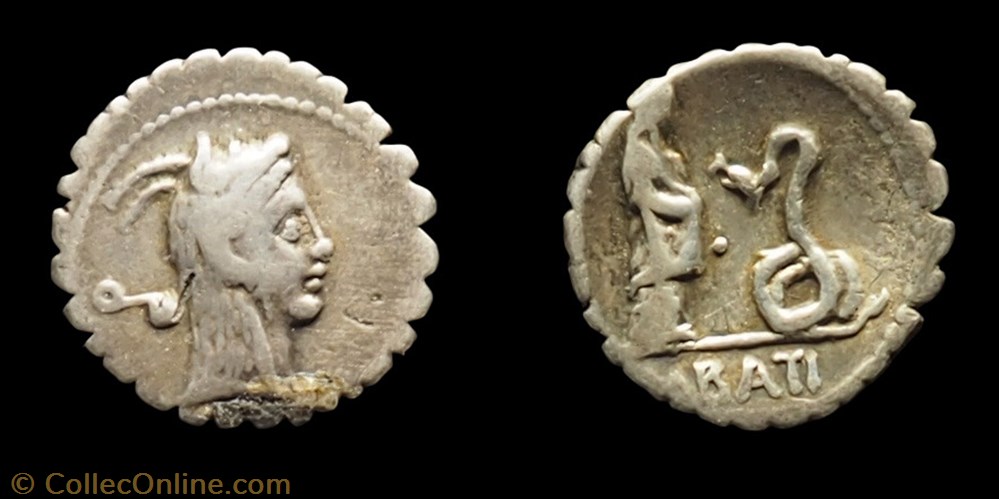 412/1 Roscia -64 monnaie antique av jc ap romaine 412 1 roscia 64