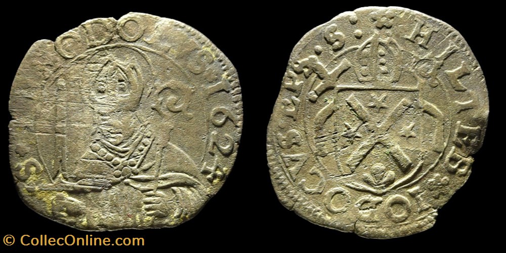 Pal 201 - Valais - Evêché de Sion. Hildebrand Jost / Batz 1624 monnaies europe medievale suisse pal 201 valais eveche de sion hildebrand jost batz 1624