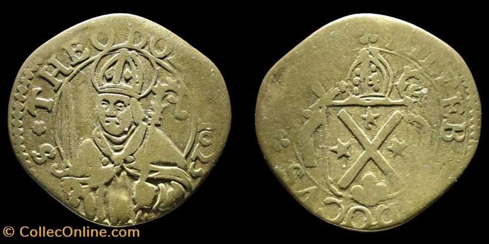 Pal 199 - Valais - Evêché de Sion. Hildebrand Jost / Batz 1623 monnaies europe medievale suisse pal 199 valais eveche de sion hildebrand jost batz 1623