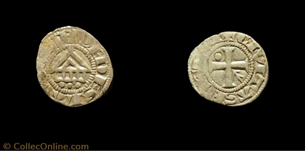 Dol 19 - obole de l'Evêché de Lausanne monnaie feodale dol 19 obole de eveche de lausanne