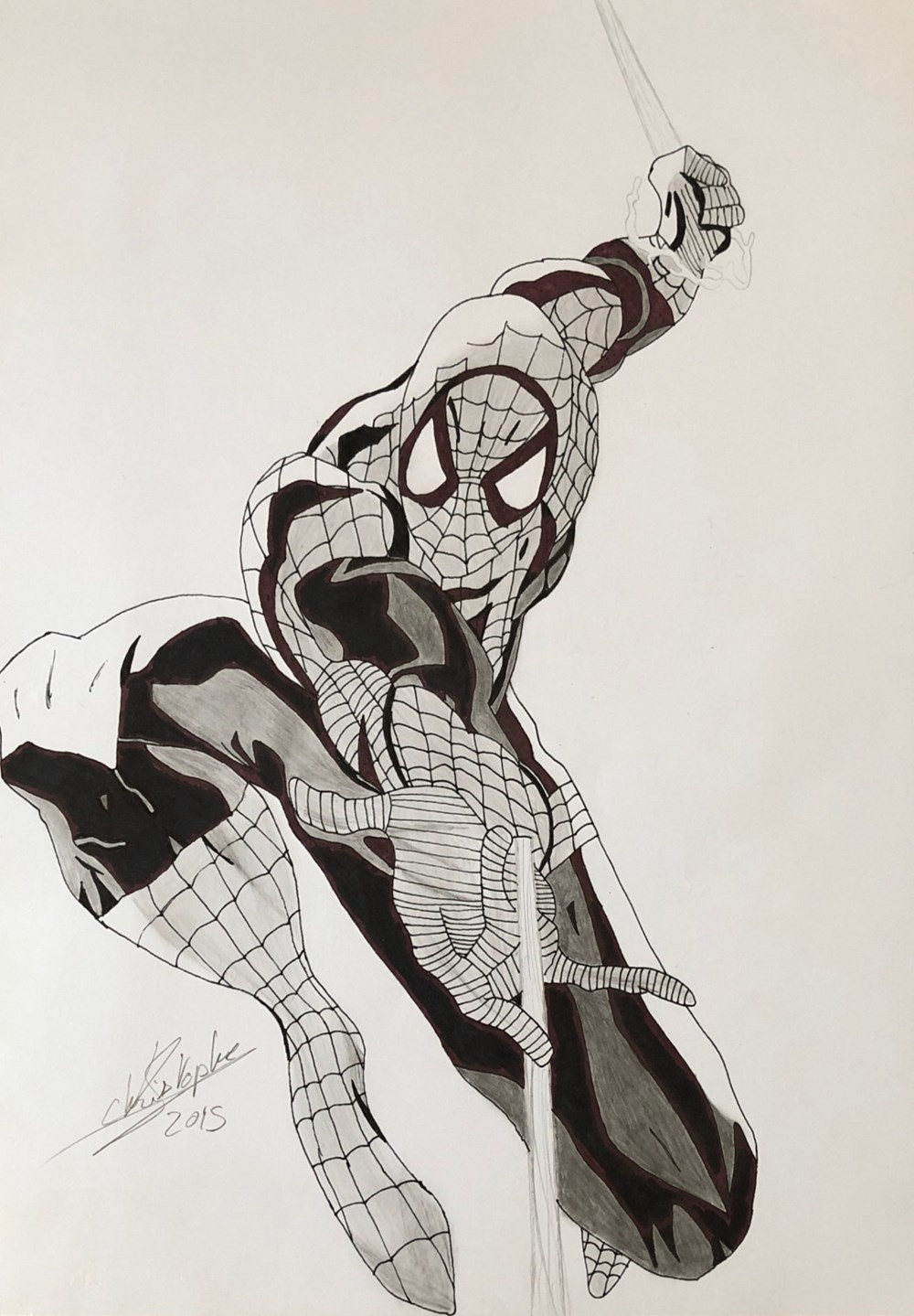 Spider-man (pilot, feutre & fusin) art antiquites populaire spider man pilot feutre fusin