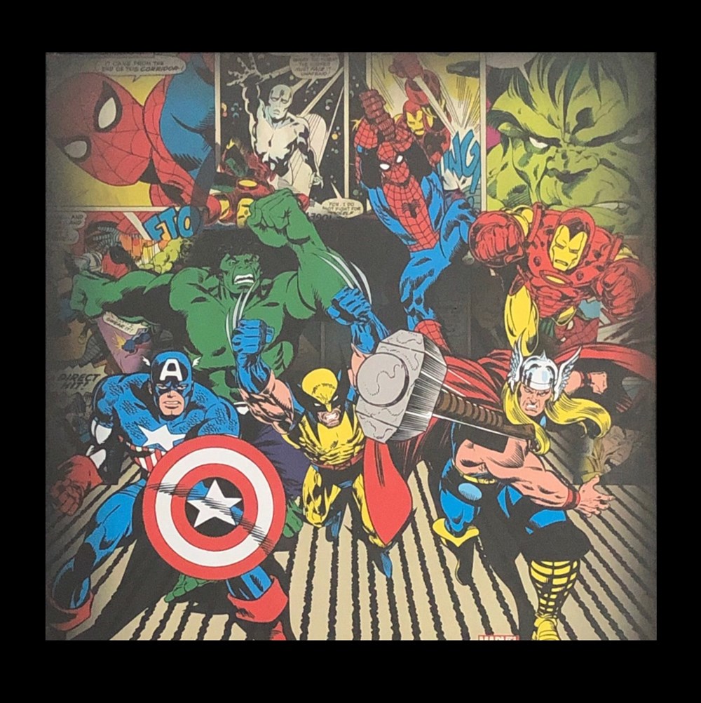 art antiquites lithographies serigraphie marvel team