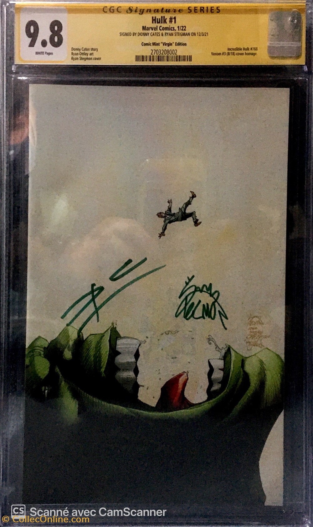 Hulk #1 signature Ryan Stegman & Donny Cates. livres bd revues comics hulk 1 signature ryan stegman donny cates