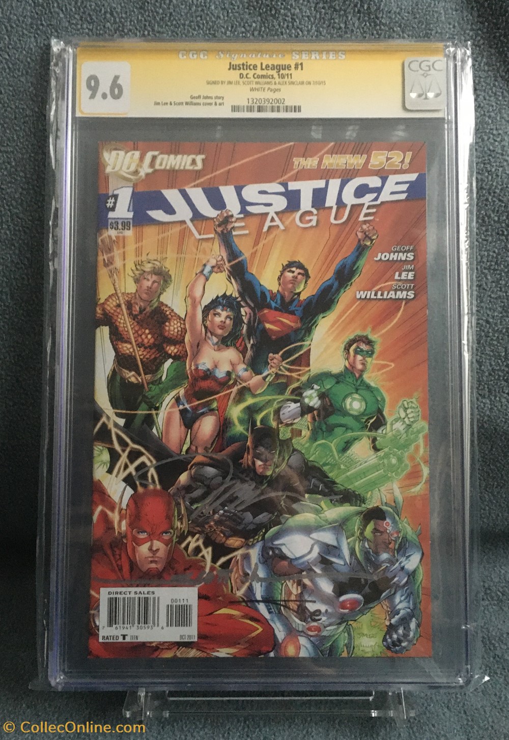 livres bd revues comics justice league 1 signature jim lee scott williams alex sinclair