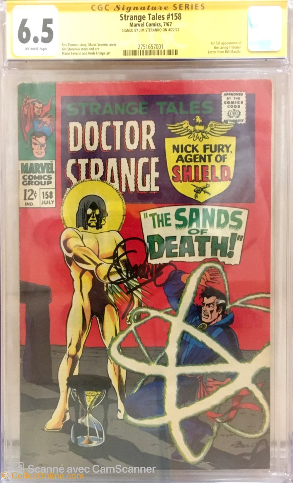 livres bd revues comics strange tales 158 signe par jim steranko