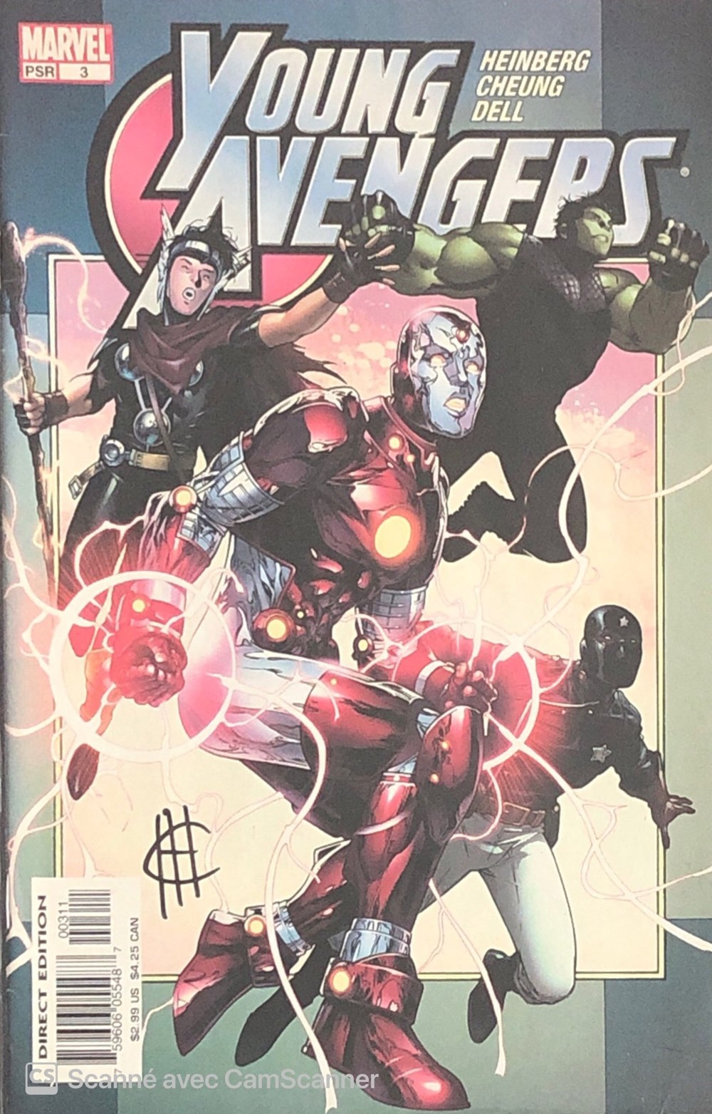 Young Avengers #3 Signé par Jim Cheung. livres bd revues comics young avengers 3 signe par jim cheung
