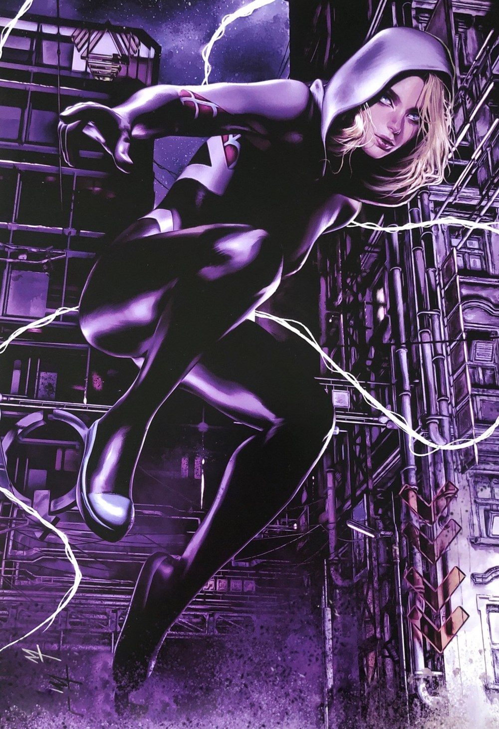 Gwen Stacy art antiquites lithographies serigraphie gwen stacy