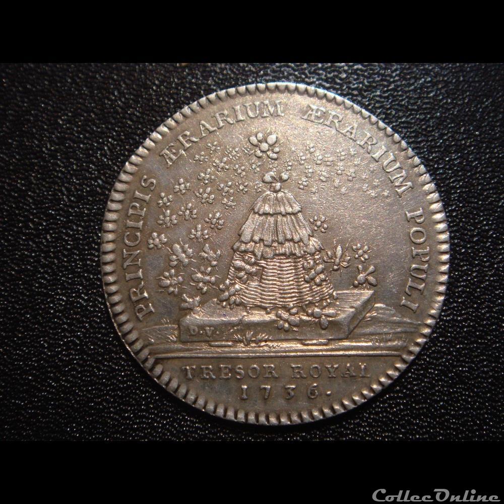 LOUIS XV monnaie jeton mereaux france louis xv