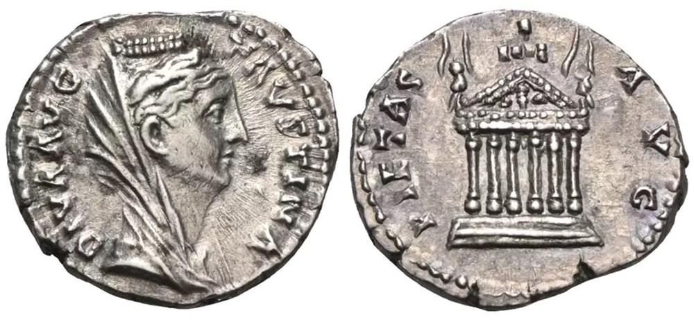 Diva Favstina I monnaies antiques romaines imperiales et republicaines diva favstina i