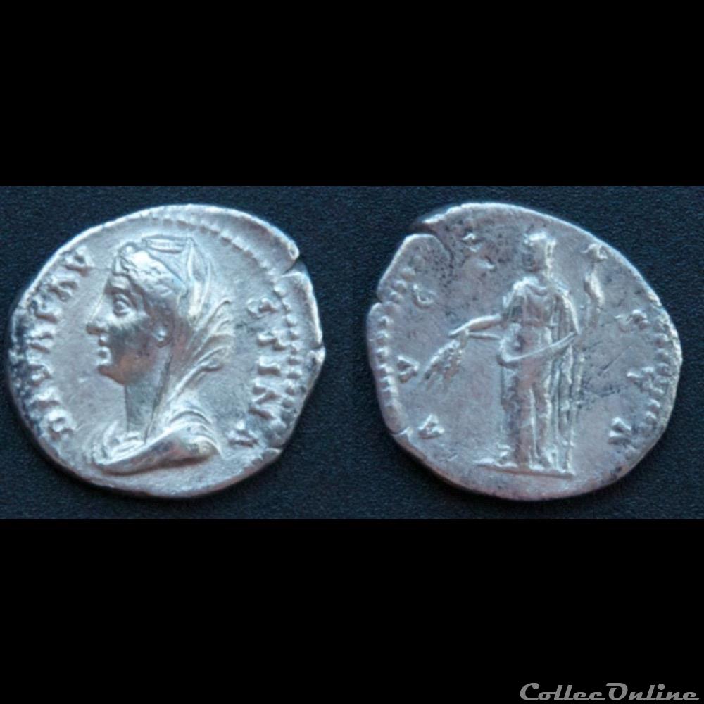 monnaie antique romaine diva favstina i