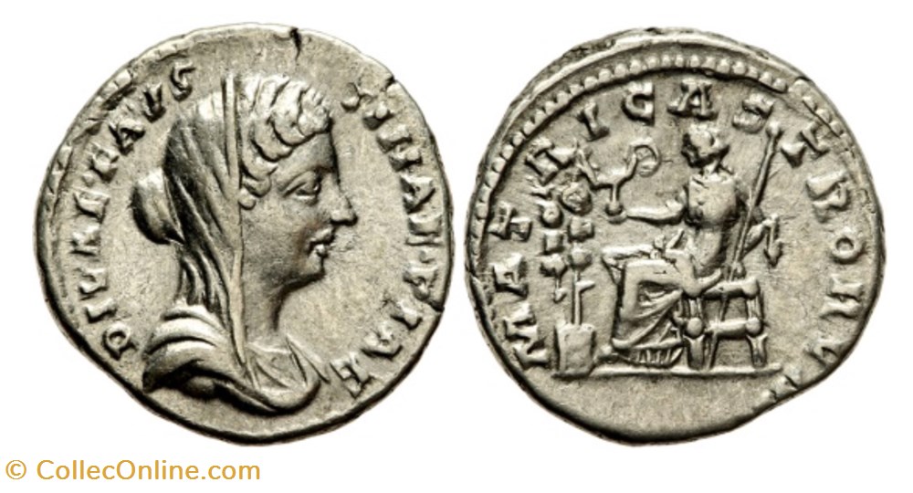 monnaies antiques romaines imperiales et republicaines diva favstina ii